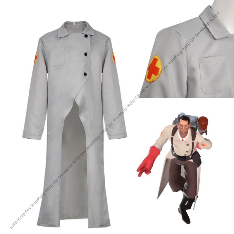 Medical Lab Games - Костюм для косплея TF2 Medic: Лабораторный