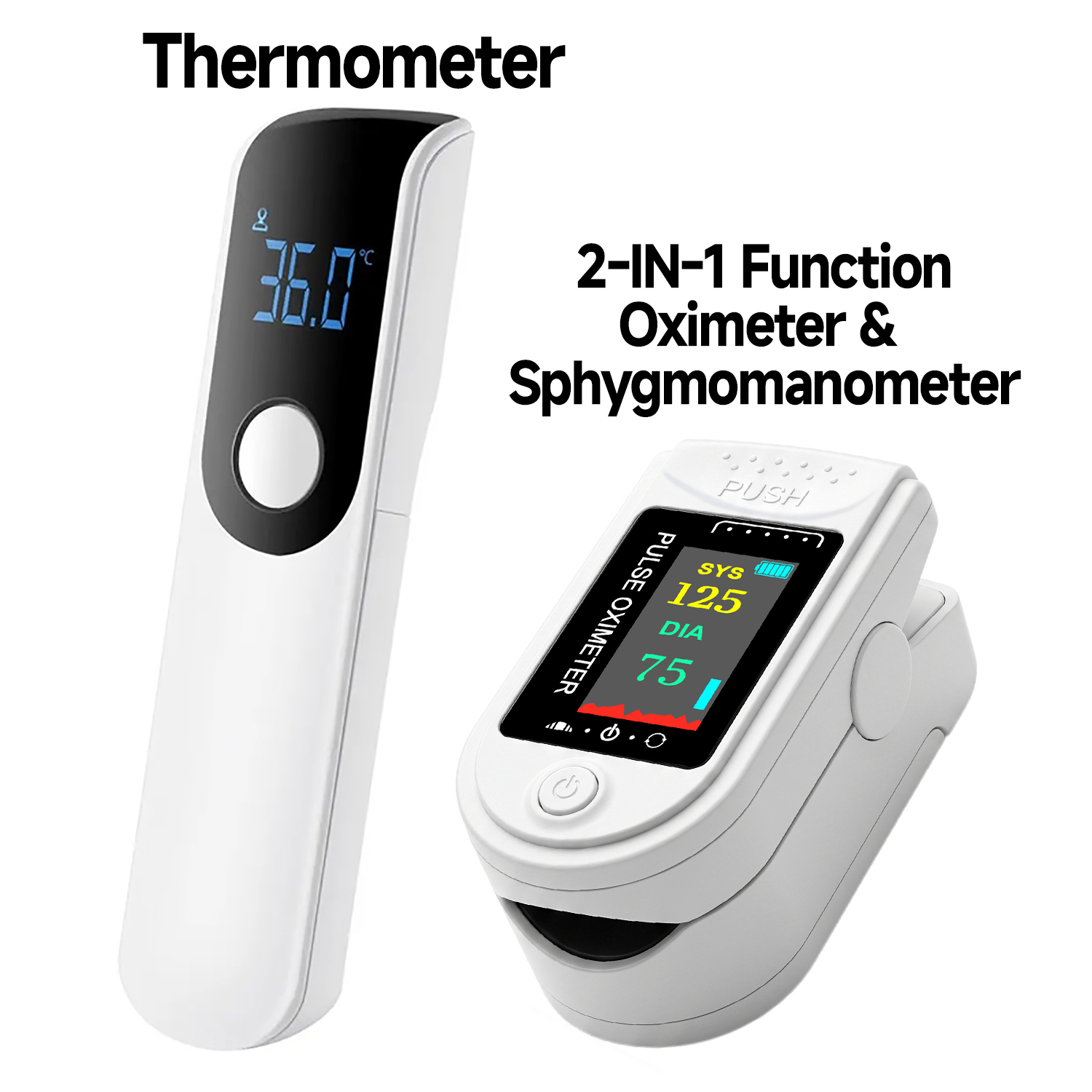 Pulse Oximeter - Мини-термометр для измерения температуры тела или