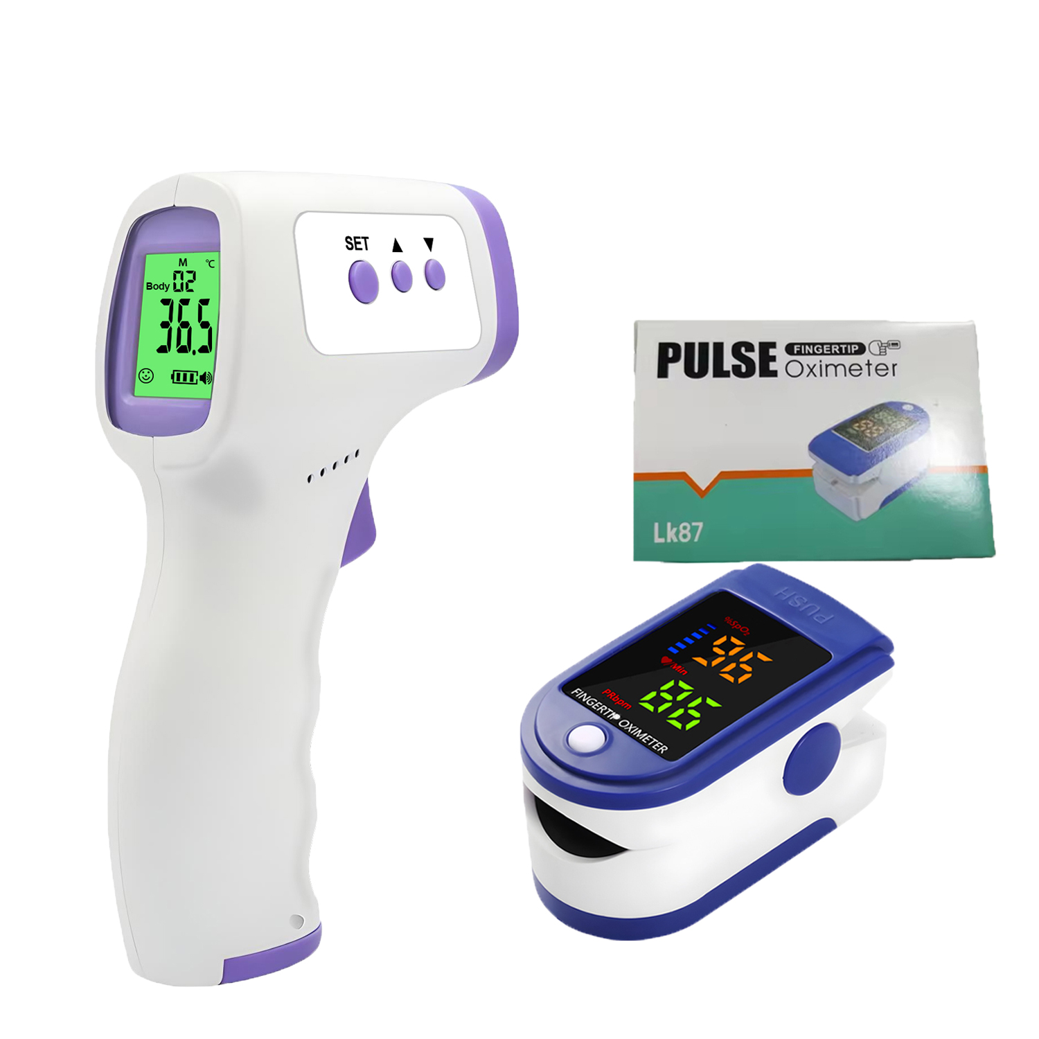 Pulse Oximeter - Бесконтактный цифровой инфракрасный термометр для обнаружения